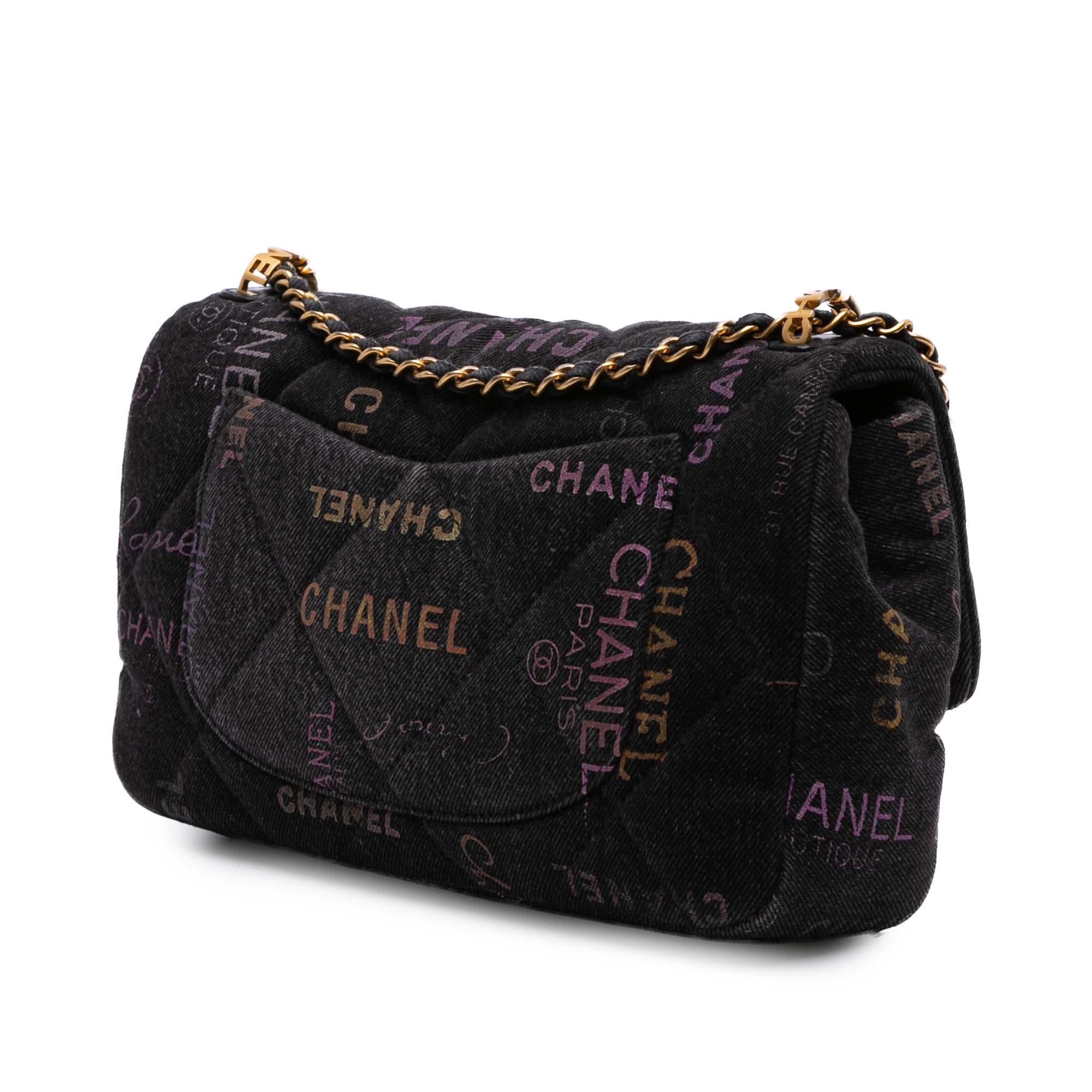 Chanel Medium Quilted Denim Mood Flap