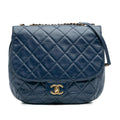 Chanel Medium Quilted Glazed Calfskin Bubble CC Flap