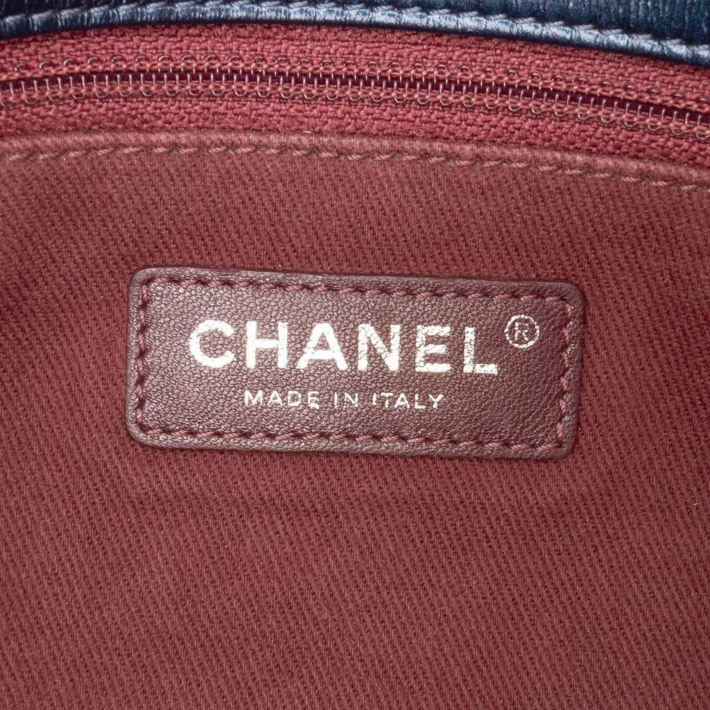 Chanel Medium Quilted Glazed Calfskin Coco Pleats Flap