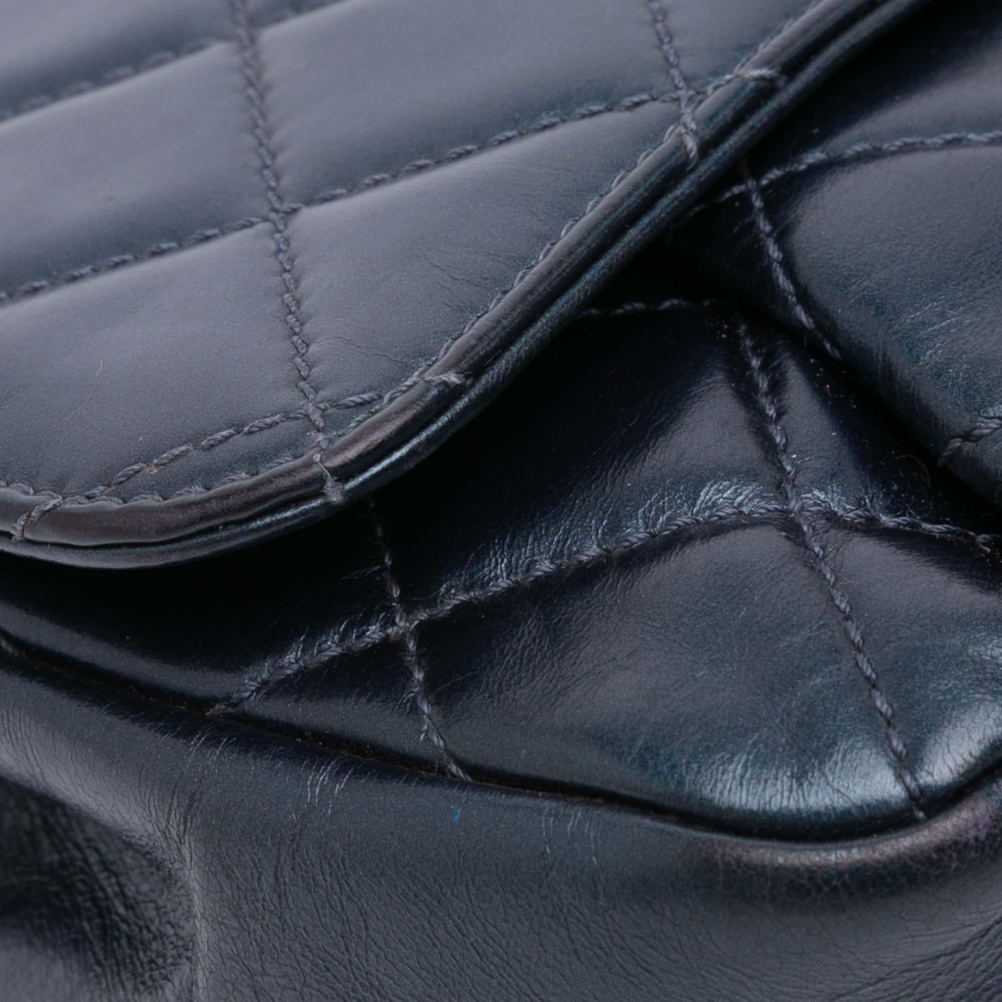 Chanel Medium Quilted Glazed Calfskin Coco Pleats Flap