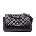 Chanel Medium Quilted Glazed Calfskin Lady Pearly Flap