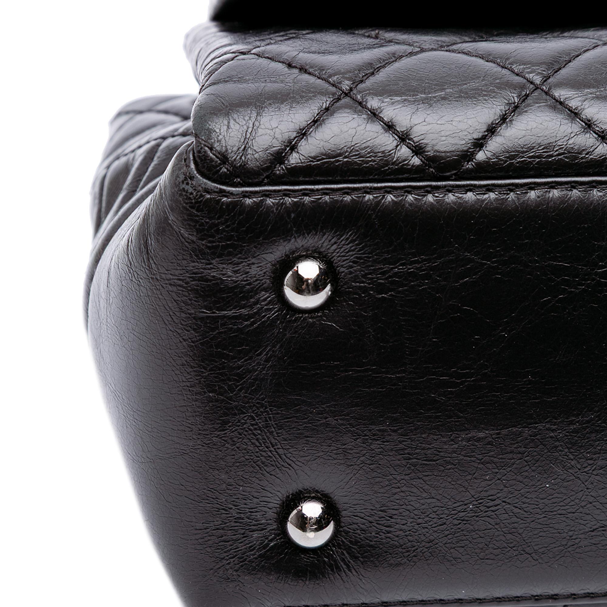 Chanel Medium Quilted Glazed Calfskin Lady Pearly Flap