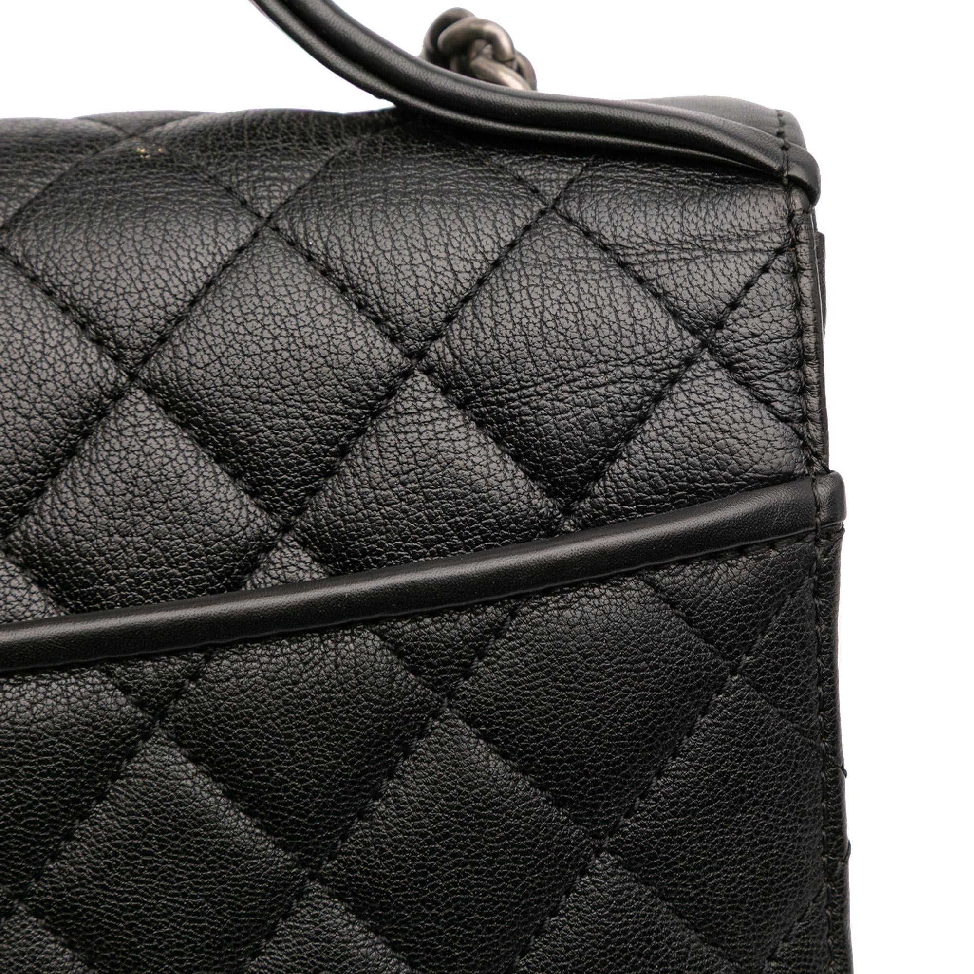 Chanel Medium Quilted Goatskin CC University Flap
