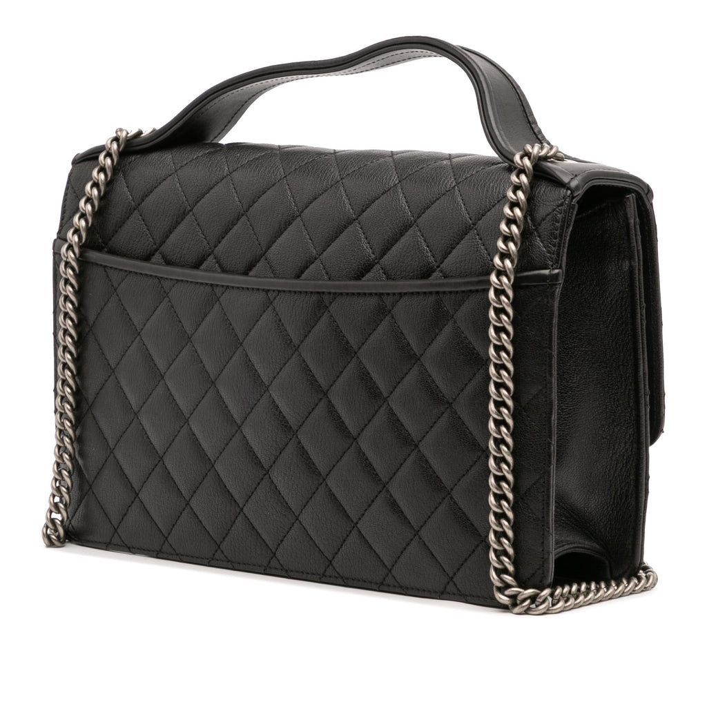 Chanel Medium Quilted Goatskin CC University Flap