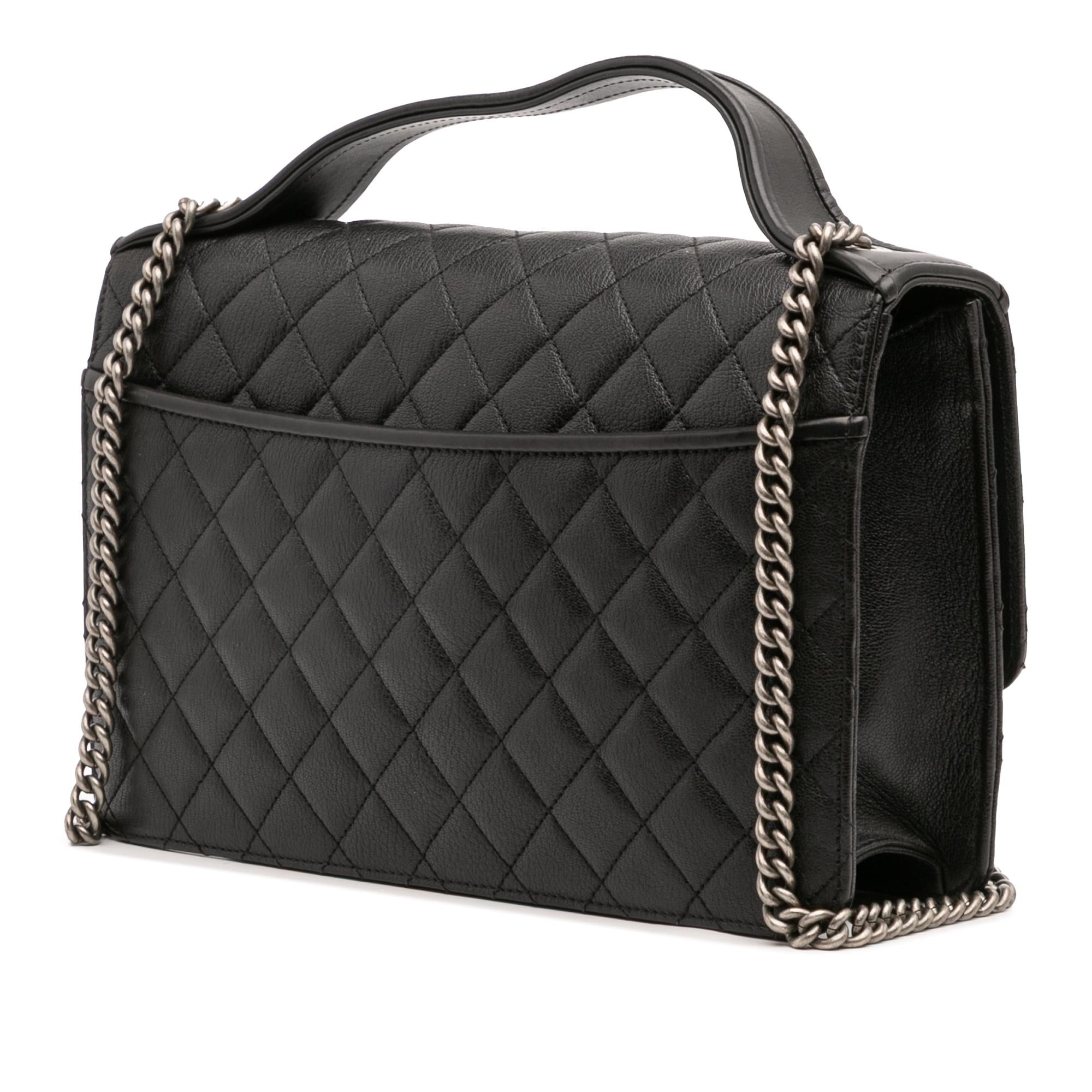 Chanel Medium Quilted Goatskin CC University Flap