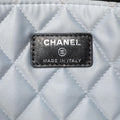 Chanel Medium Quilted Iridescent Calfskin Flower CC O Case Clutch