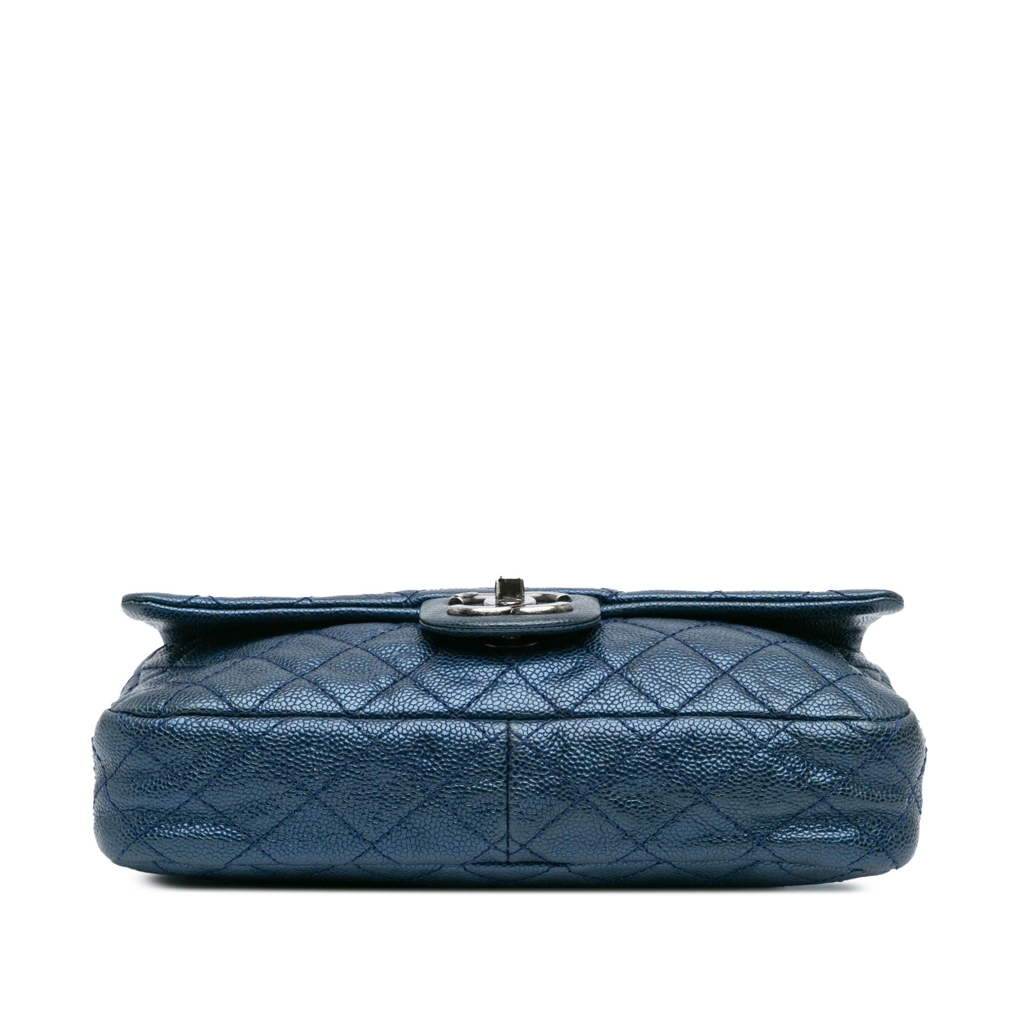 Chanel Medium Quilted Iridescent Caviar Easy Flap