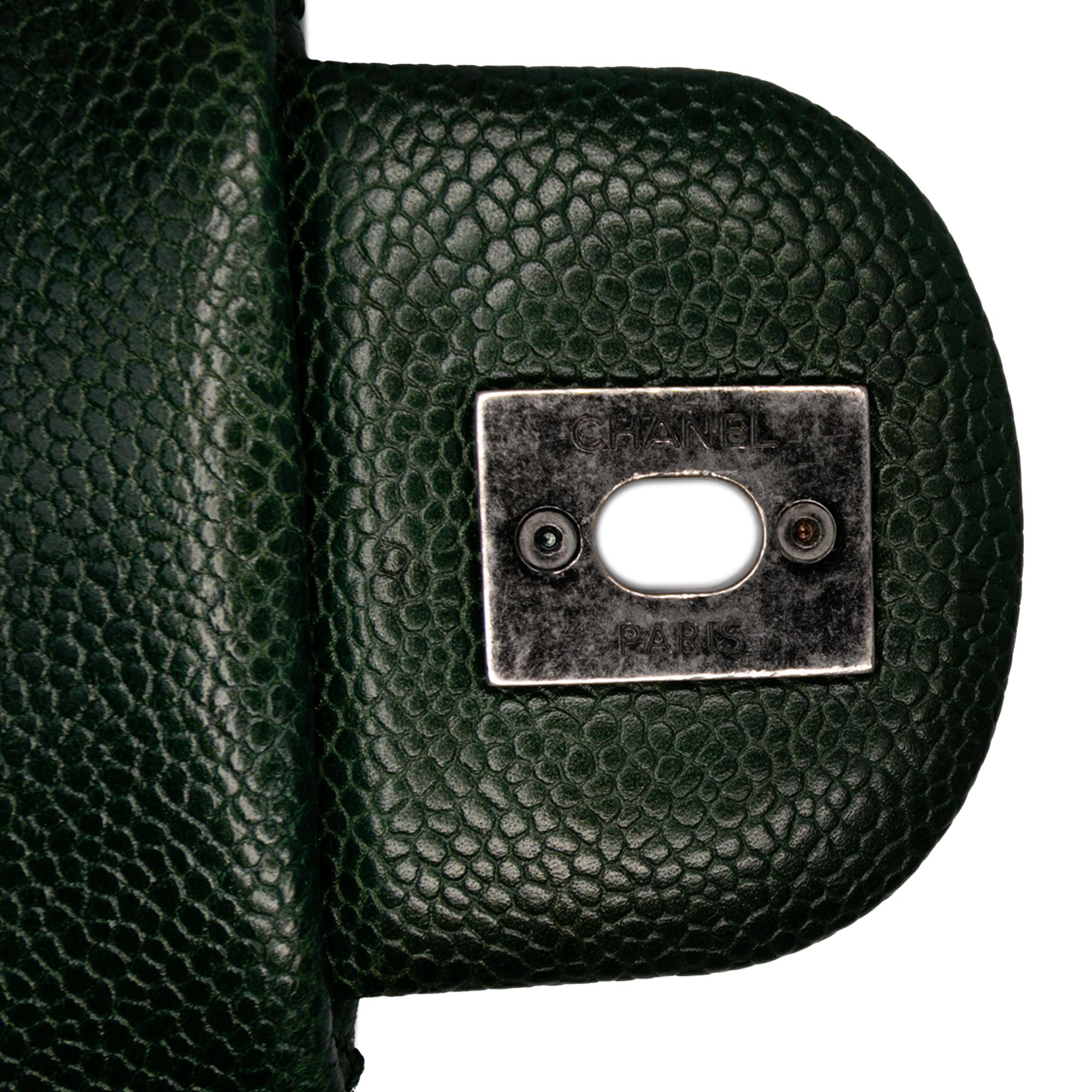 Chanel Medium Quilted Iridescent Caviar Easy Flap