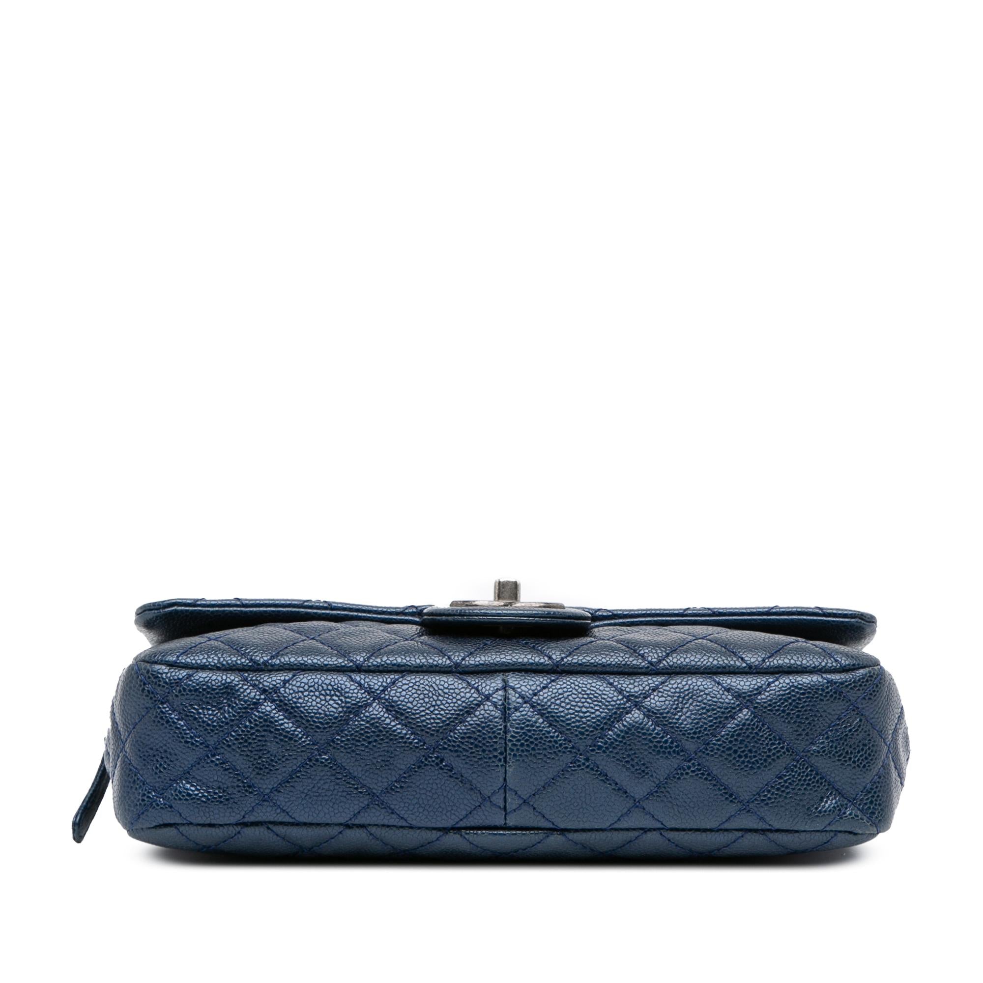 Chanel Medium Quilted Iridescent Caviar Easy Flap