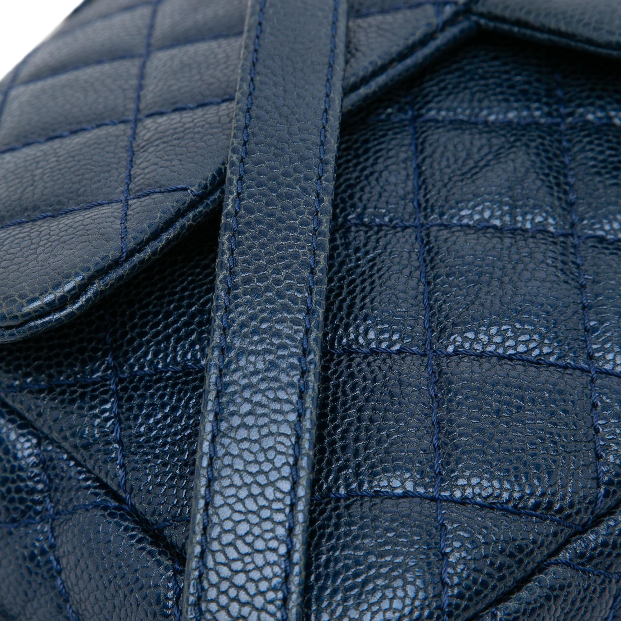 Chanel Medium Quilted Iridescent Caviar Easy Flap