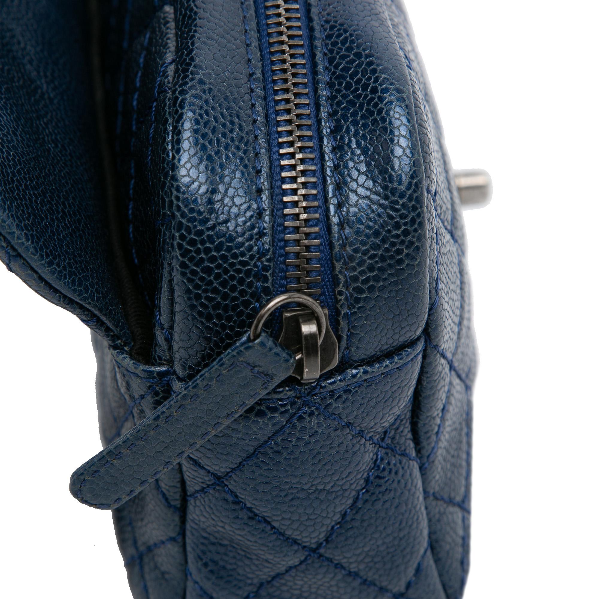 Chanel Medium Quilted Iridescent Caviar Easy Flap
