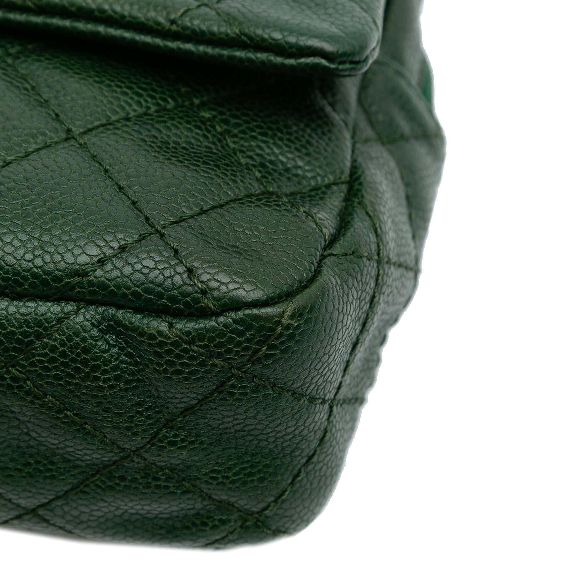 Chanel Medium Quilted Iridescent Caviar Easy Flap