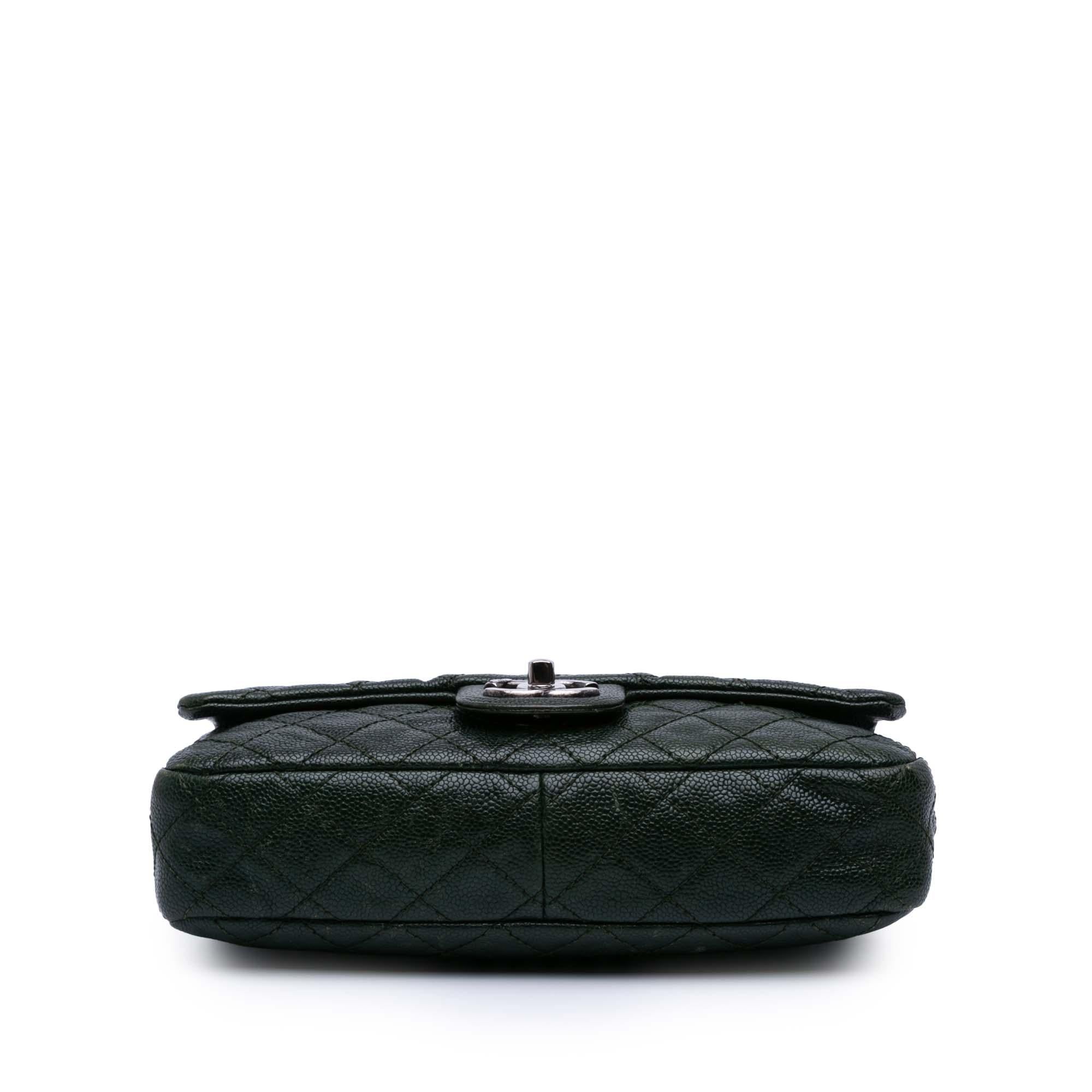 Chanel Medium Quilted Iridescent Caviar Easy Flap