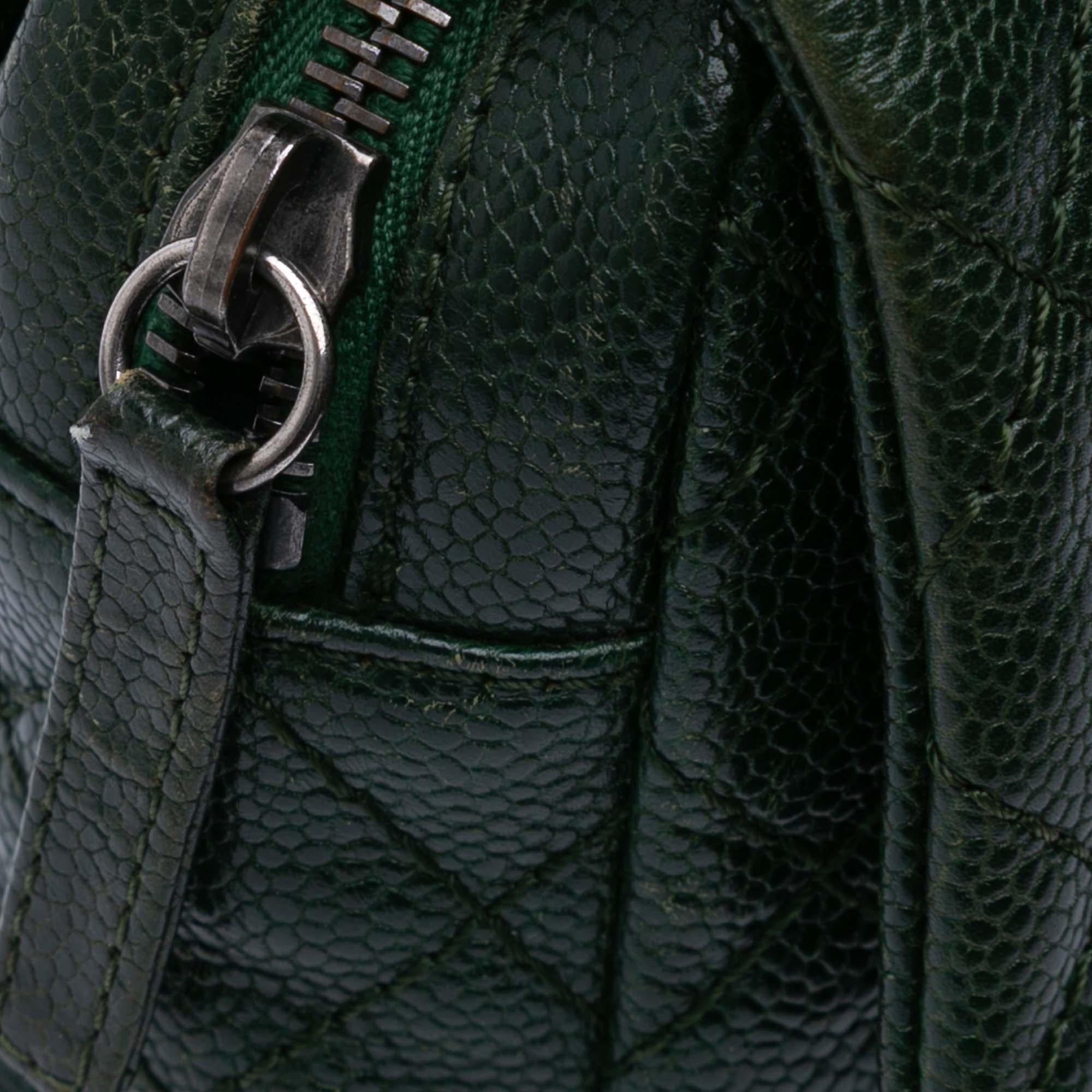 Chanel Medium Quilted Iridescent Caviar Easy Flap