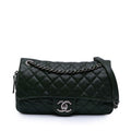 Chanel Medium Quilted Iridescent Caviar Easy Flap
