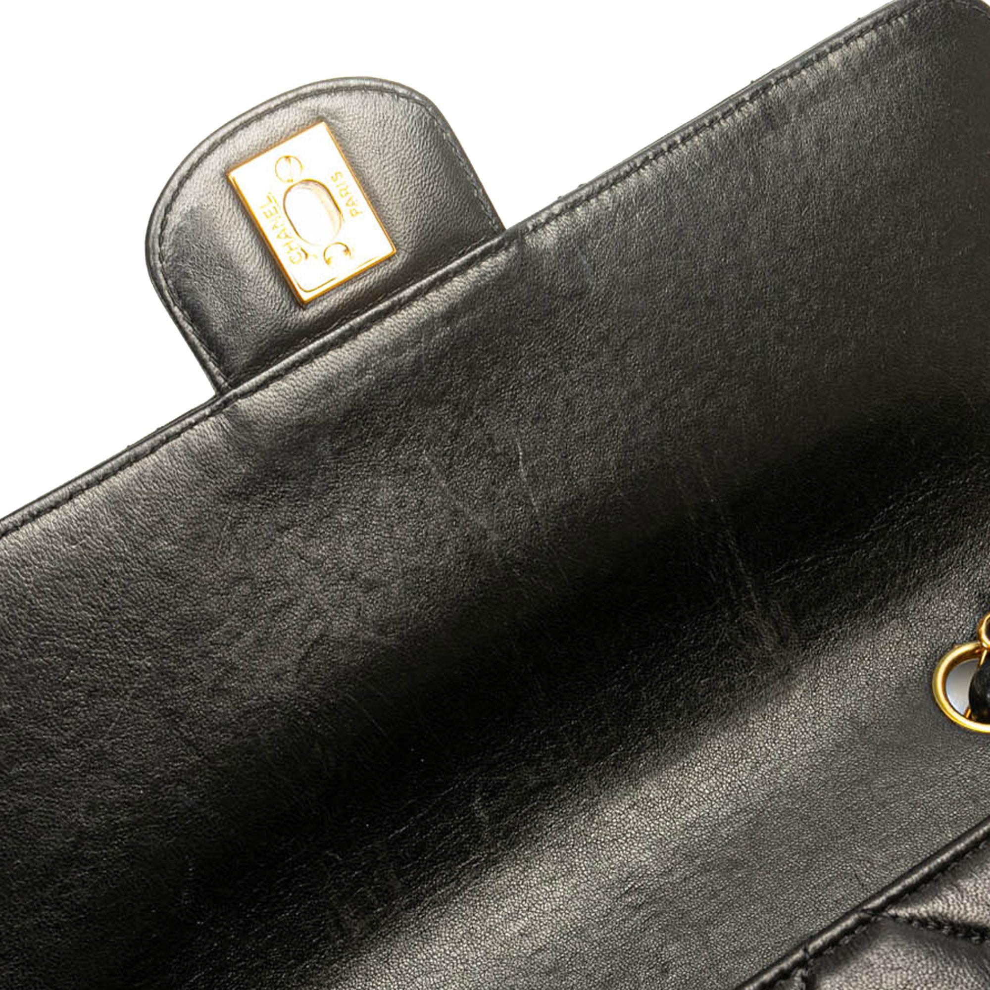 Chanel Medium Quilted Lambskin Border Single Flap (SHG-Tu2Hic)