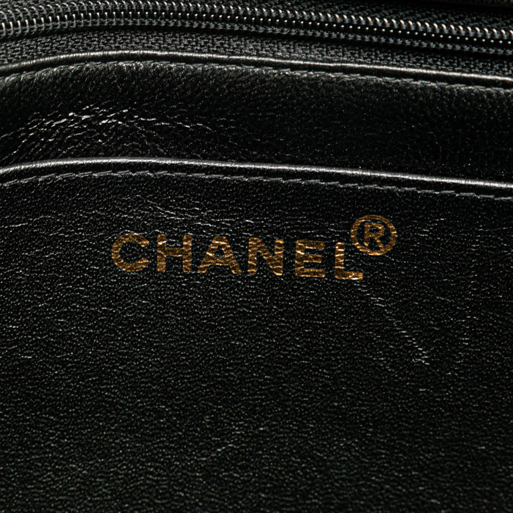 Chanel Medium Quilted Lambskin Border Single Flap (SHG-Tu2Hic)