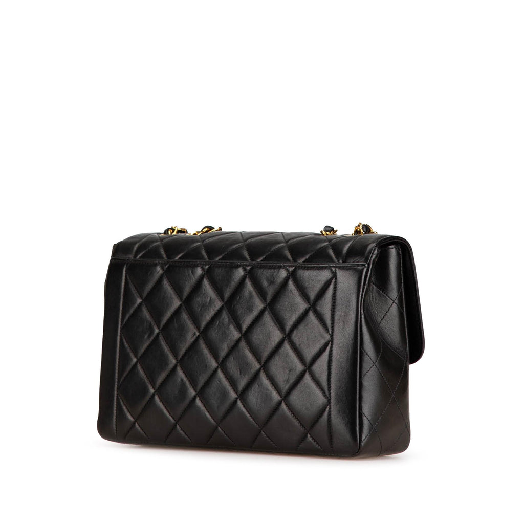 Chanel Medium Quilted Lambskin Border Single Flap (SHG-Tu2Hic)