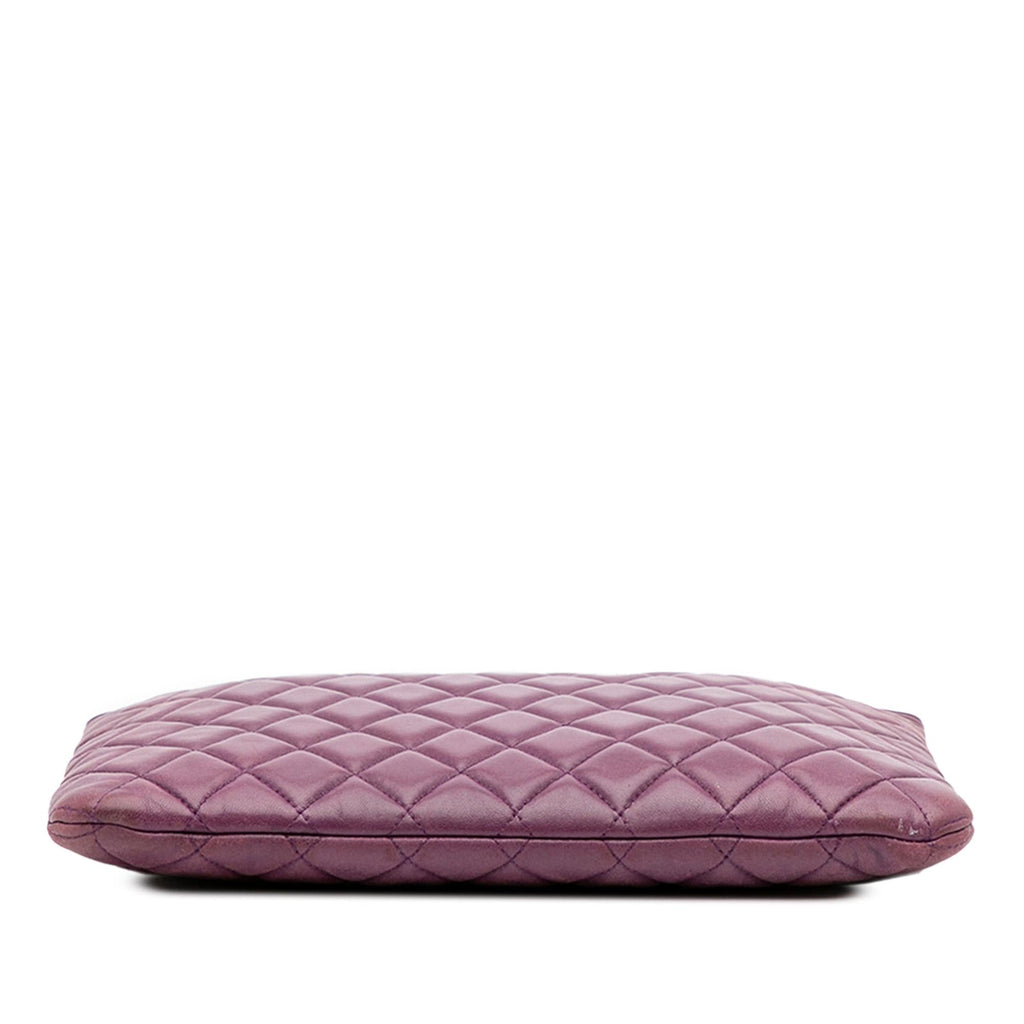 Chanel Medium Quilted Lambskin Boy O Case Clutch
