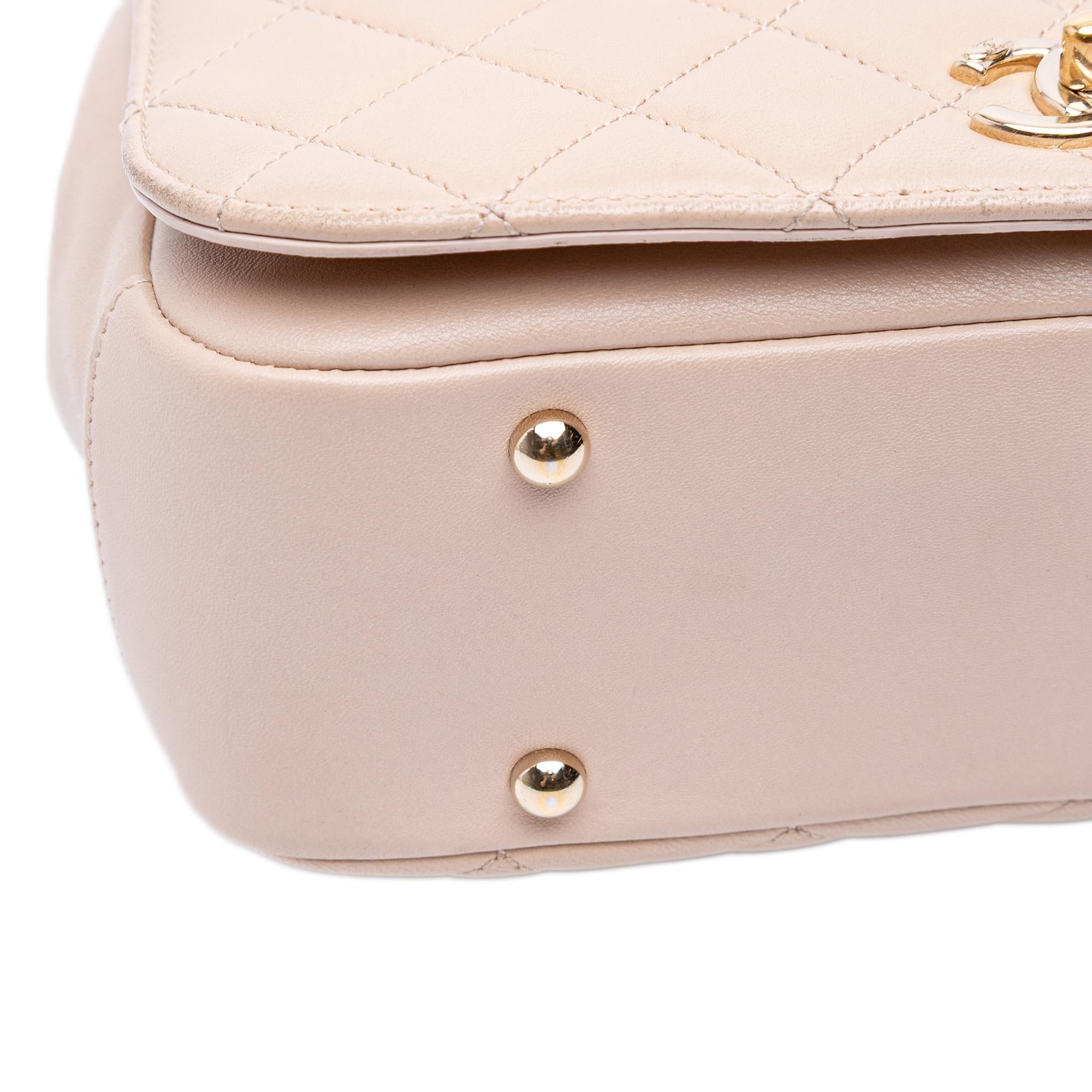 Chanel Medium Quilted Lambskin Carry Chic Flap