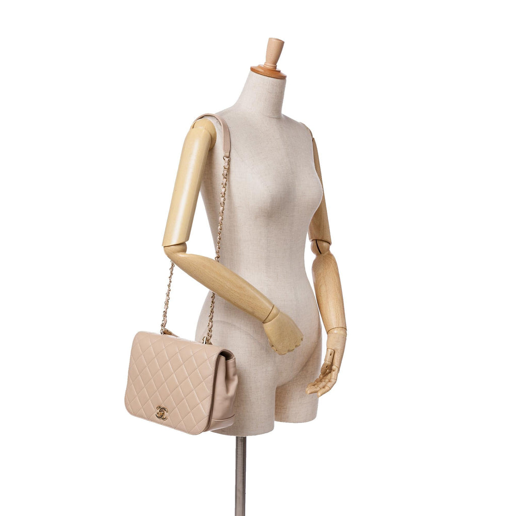Chanel Medium Quilted Lambskin Carry Chic Flap