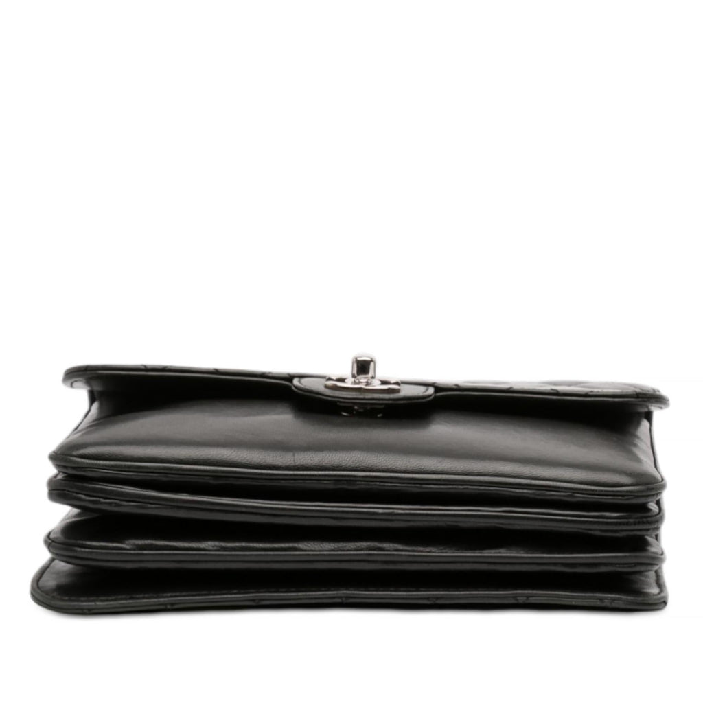 Chanel Medium Quilted Lambskin Clams Pocket Flap