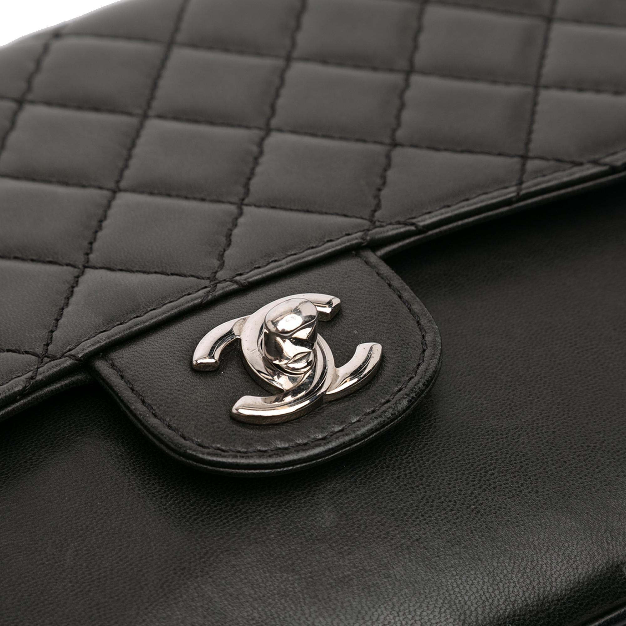 Chanel Medium Quilted Lambskin Clams Pocket Flap