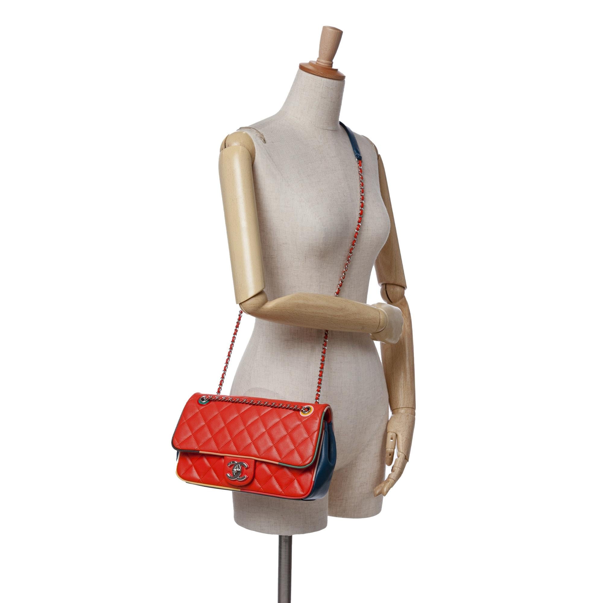 Chanel Medium Quilted Lambskin Cuba Color Flap