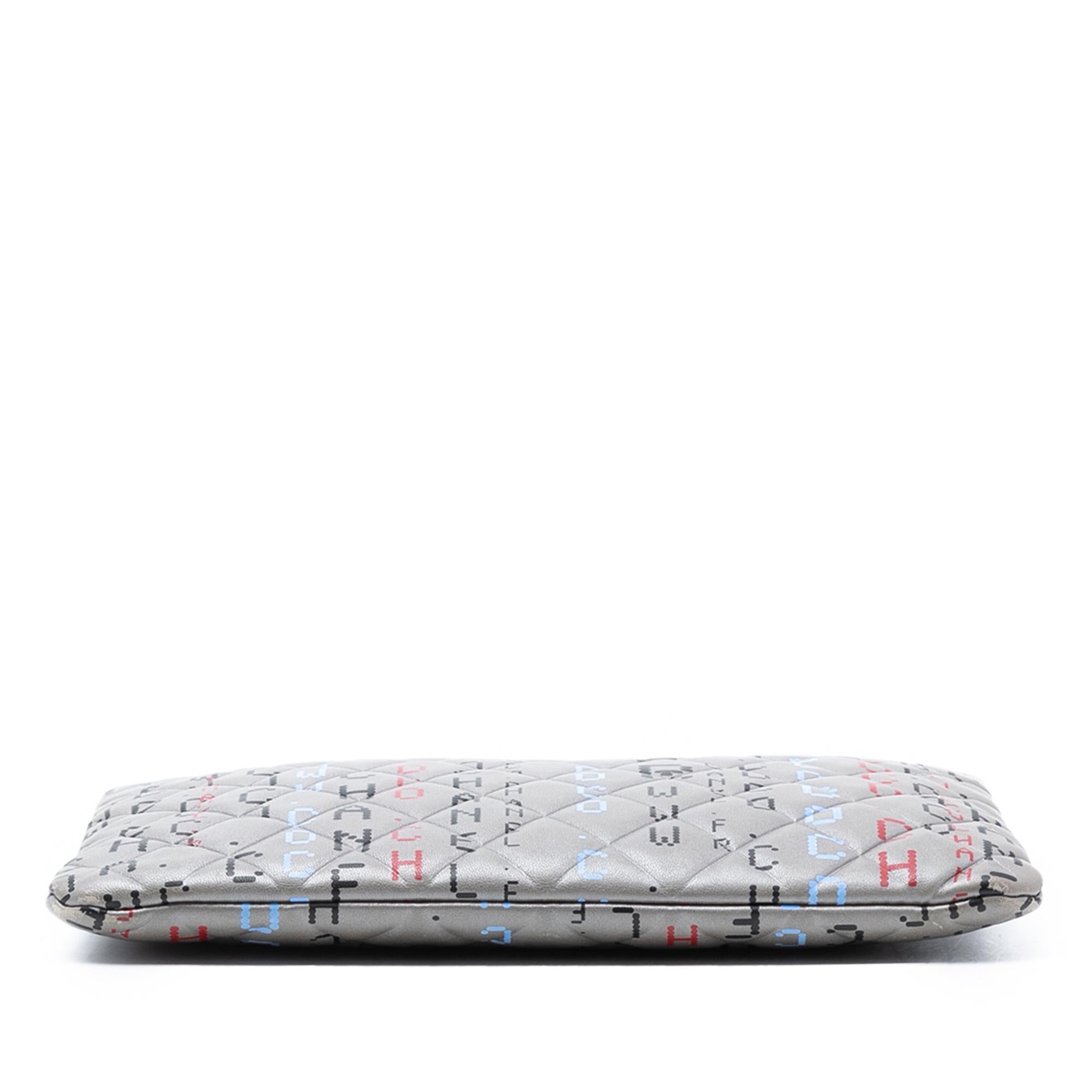Chanel Medium Quilted Lambskin Data Center O Case Clutch