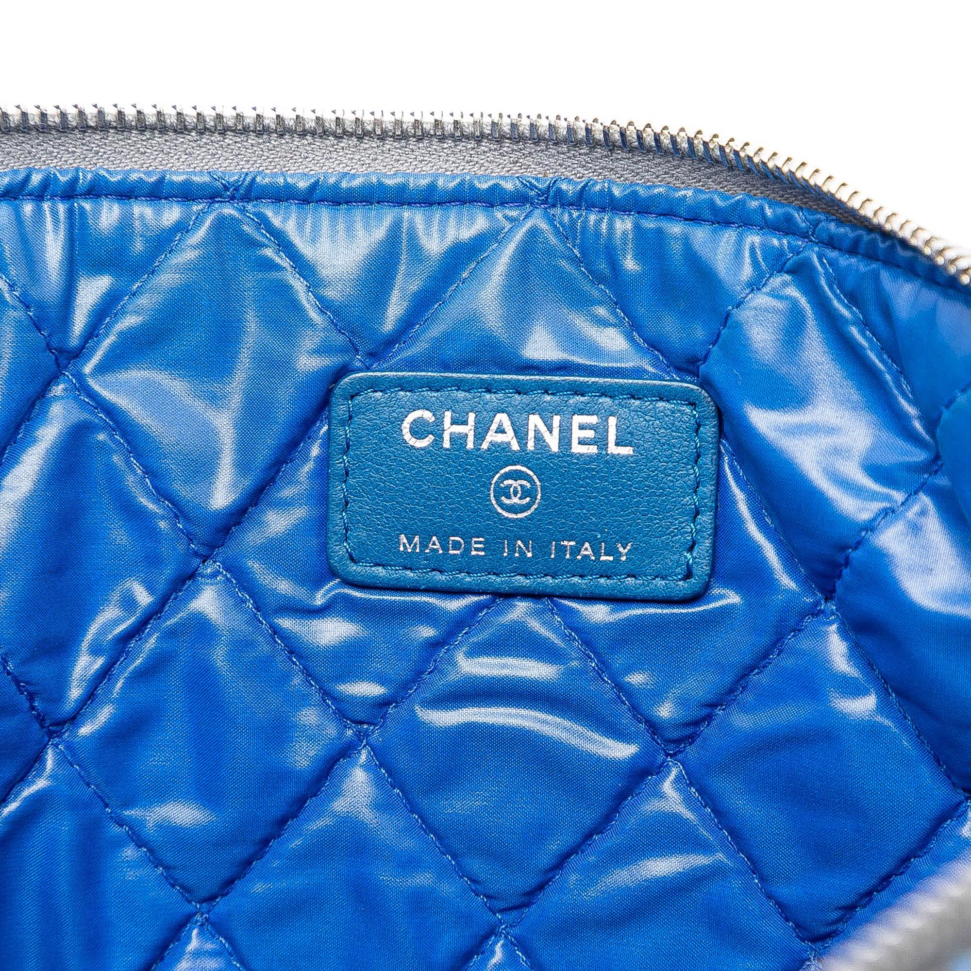 Chanel Medium Quilted Lambskin Data Center O Case Clutch