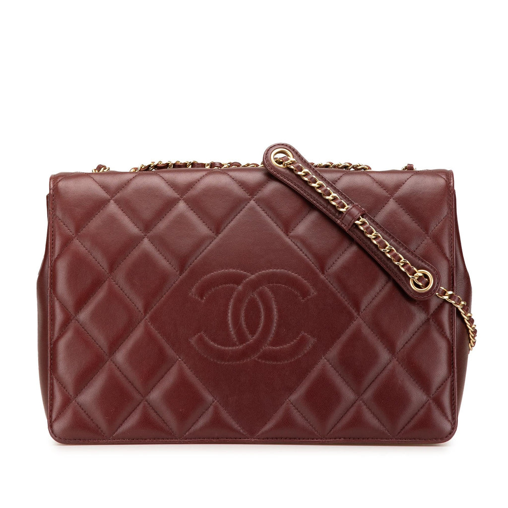 Chanel Medium Quilted Lambskin Diamond CC Flap