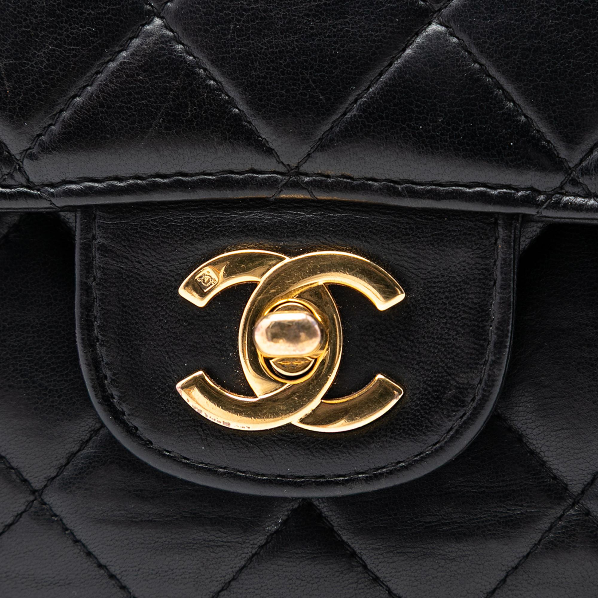 Chanel Medium Quilted Lambskin Double Sided Flap