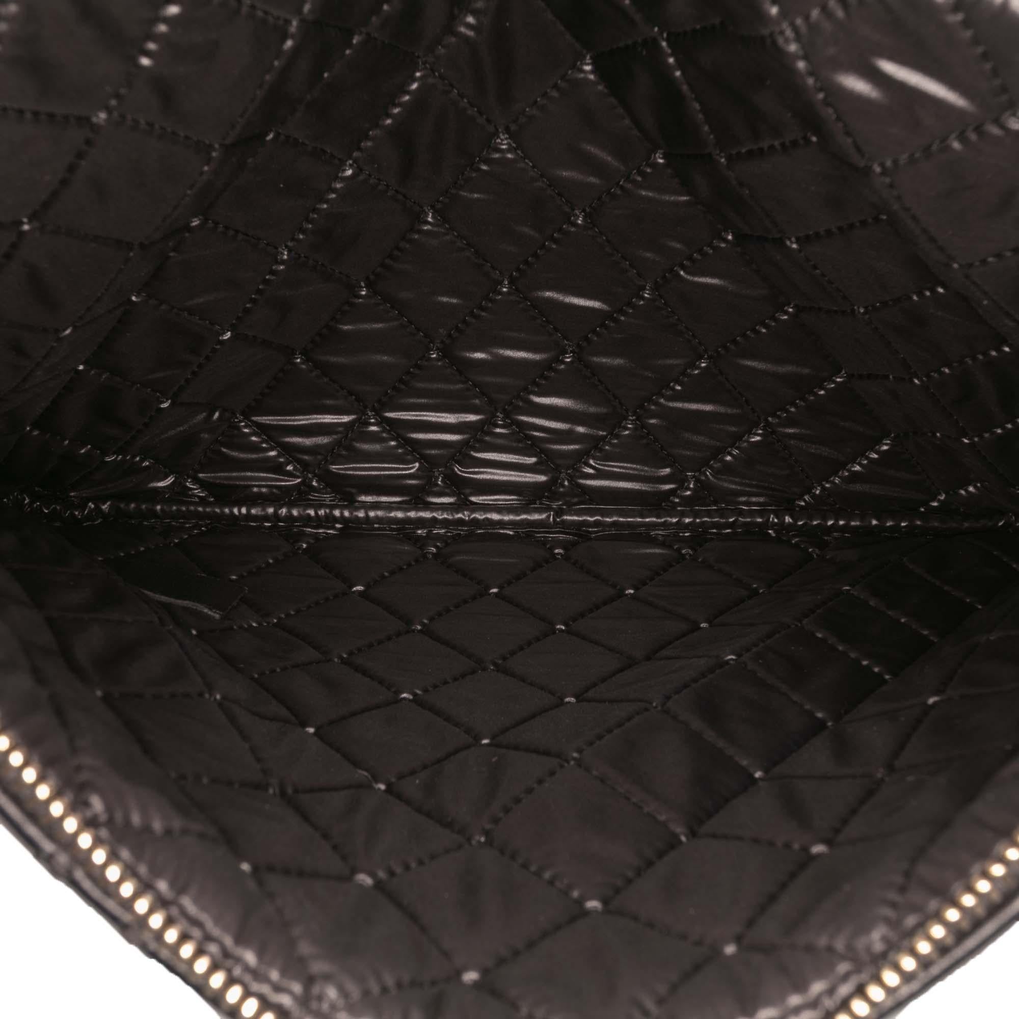 Chanel Medium Quilted Lambskin Double Stitch Tassel O Case Clutch