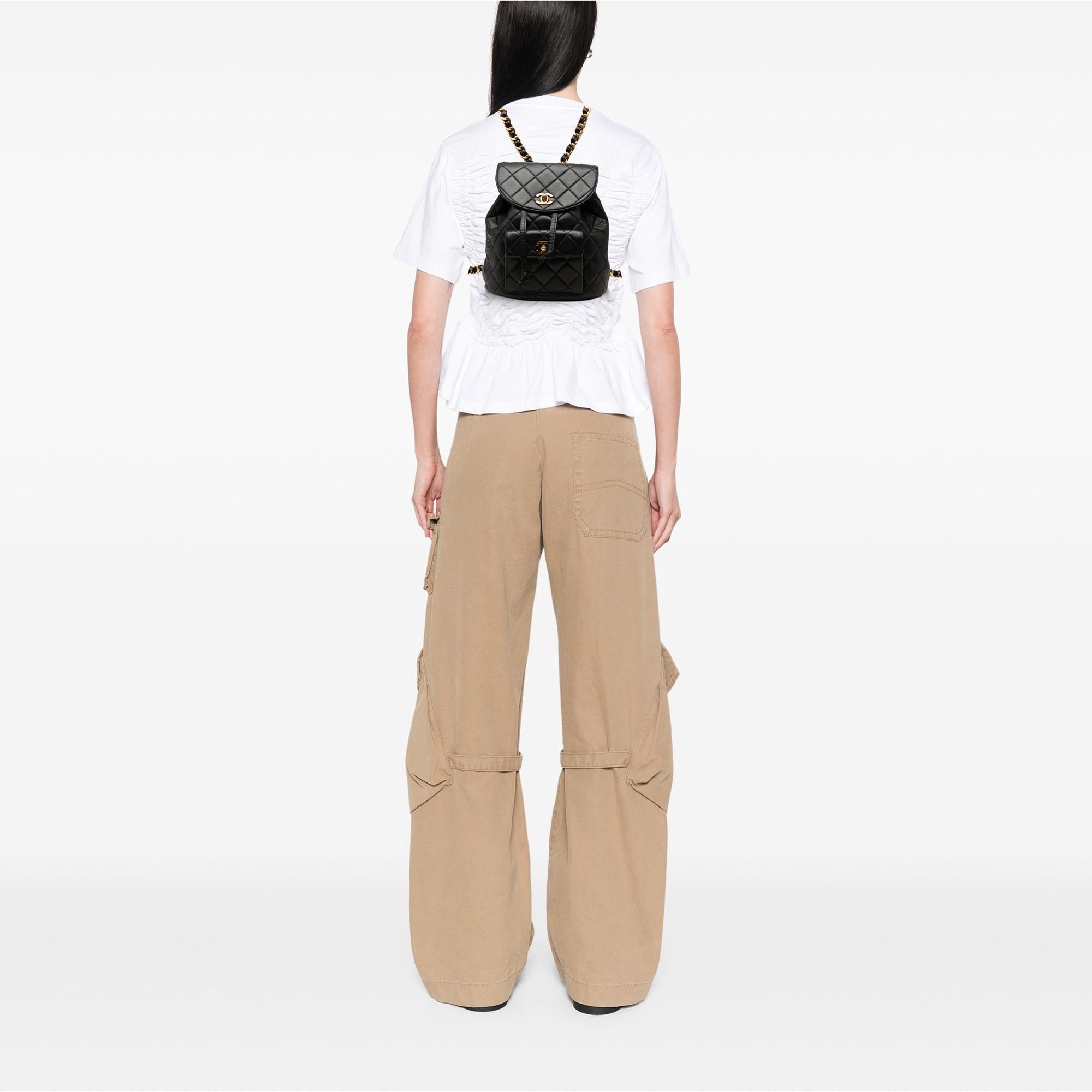 Chanel Medium Quilted Lambskin Duma Backpack