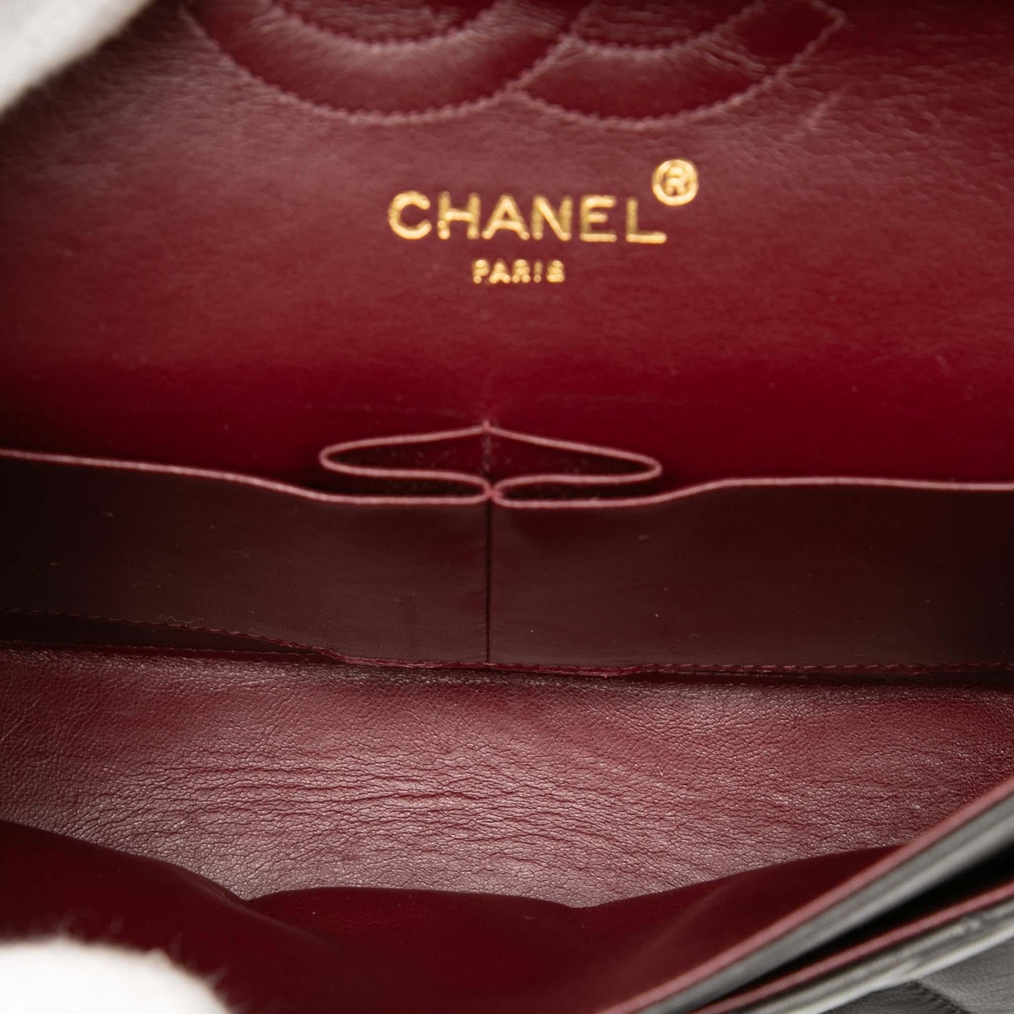 Chanel Medium Quilted Lambskin Gold and Silver Combo CC Double Flap