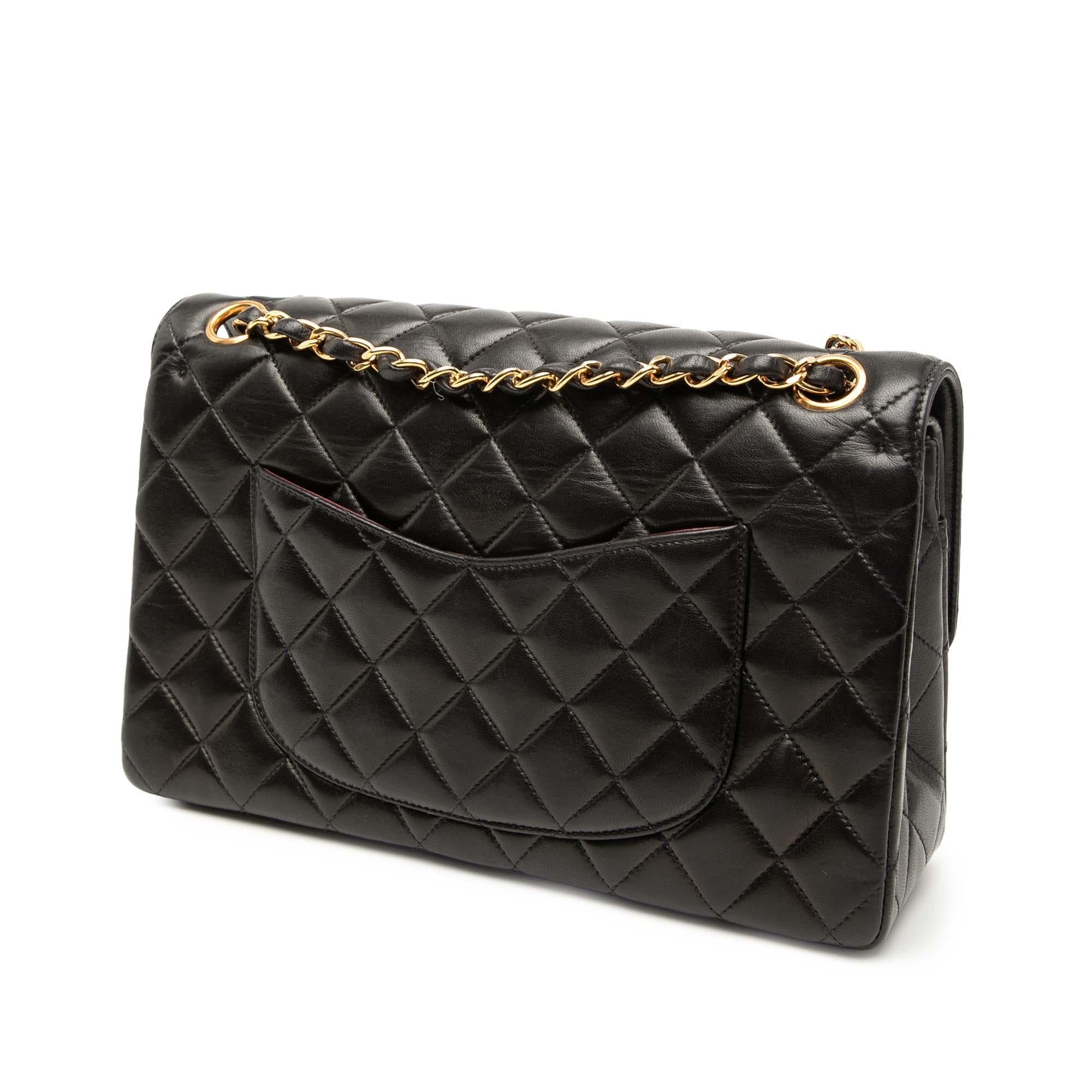Chanel Medium Quilted Lambskin Gold and Silver Combo CC Double Flap