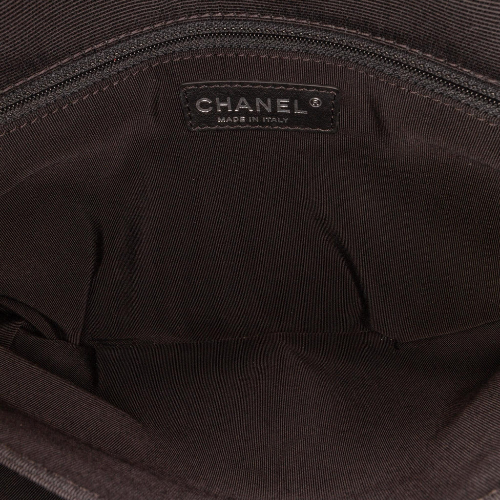 Chanel Medium Quilted Lambskin Grosgrain Two Tone Flap