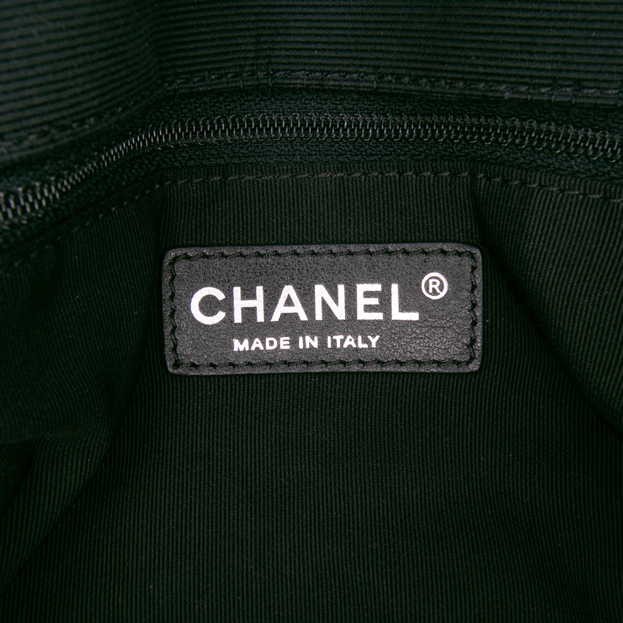 Chanel Medium Quilted Lambskin Grosgrain Two Tone Flap