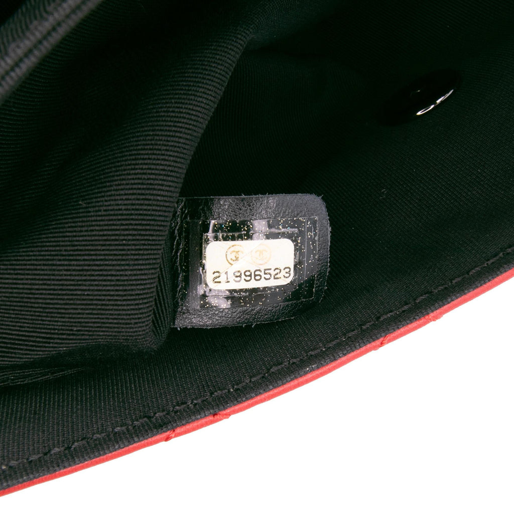 Chanel Medium Quilted Lambskin Grosgrain Two Tone Flap