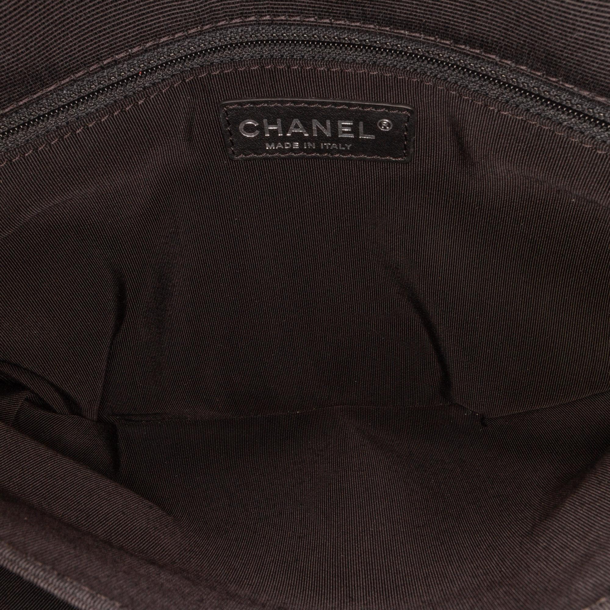Chanel Medium Quilted Lambskin Grosgrain Two Tone Flap
