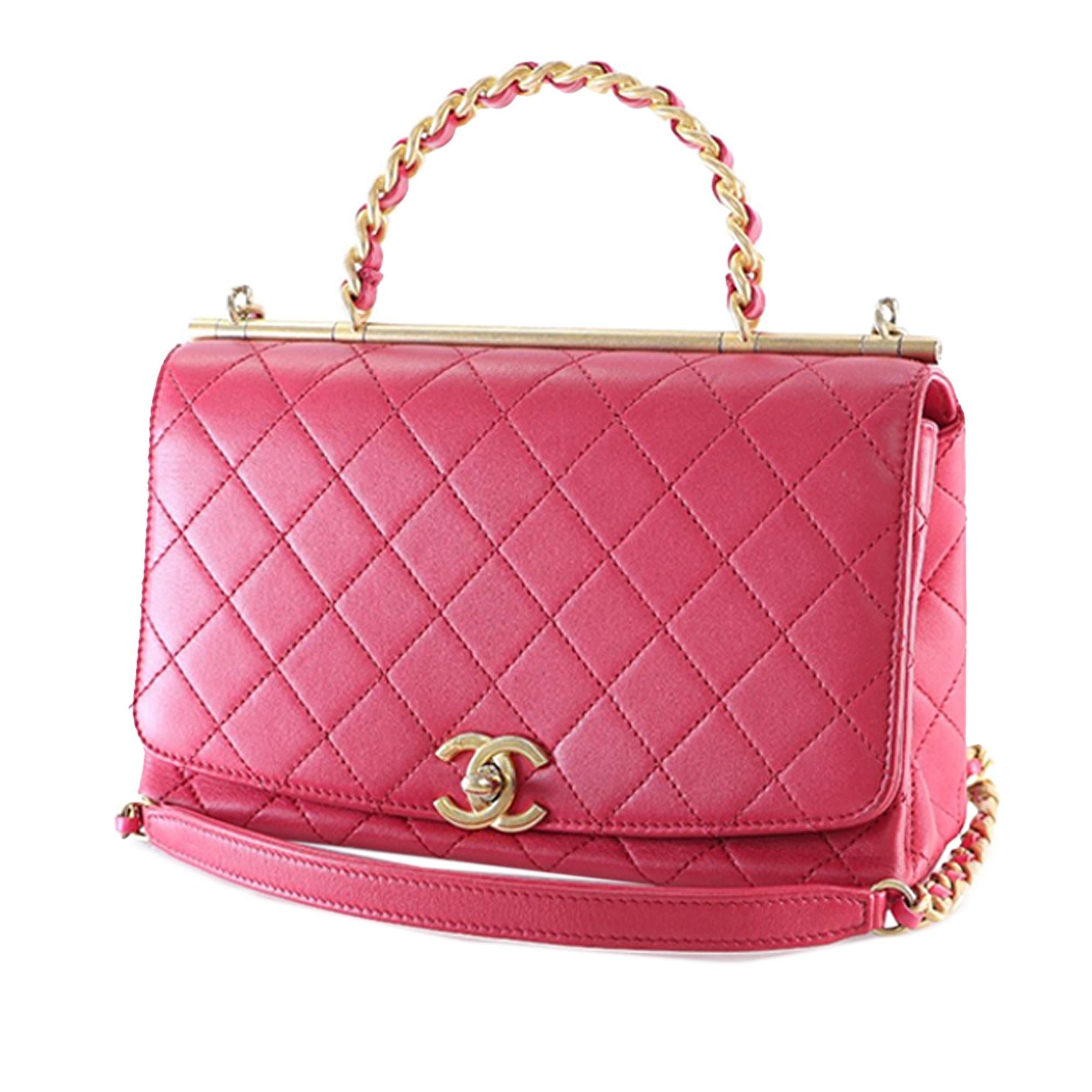 Chanel Medium Quilted Lambskin La Parisienne Flap