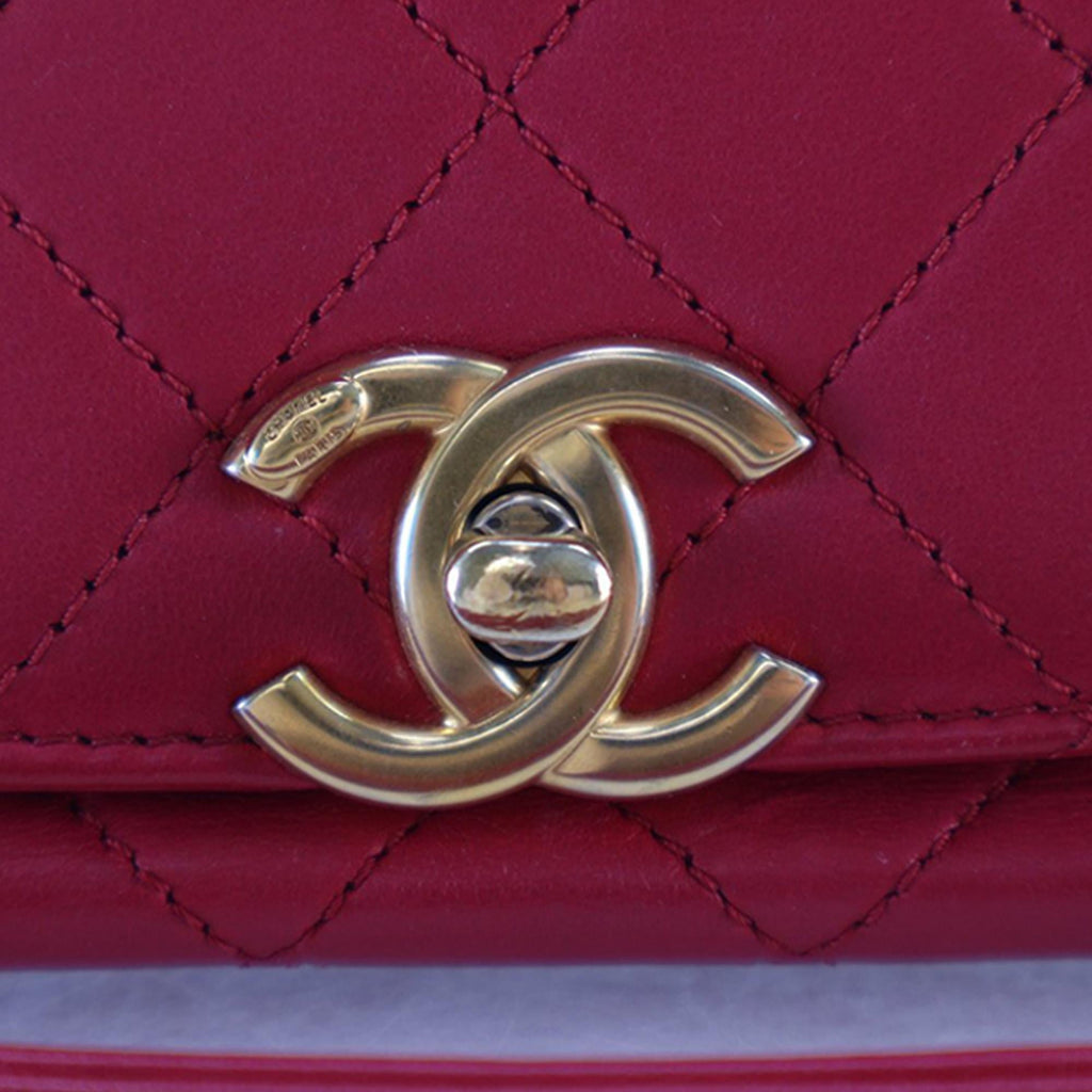Chanel Medium Quilted Lambskin La Parisienne Flap