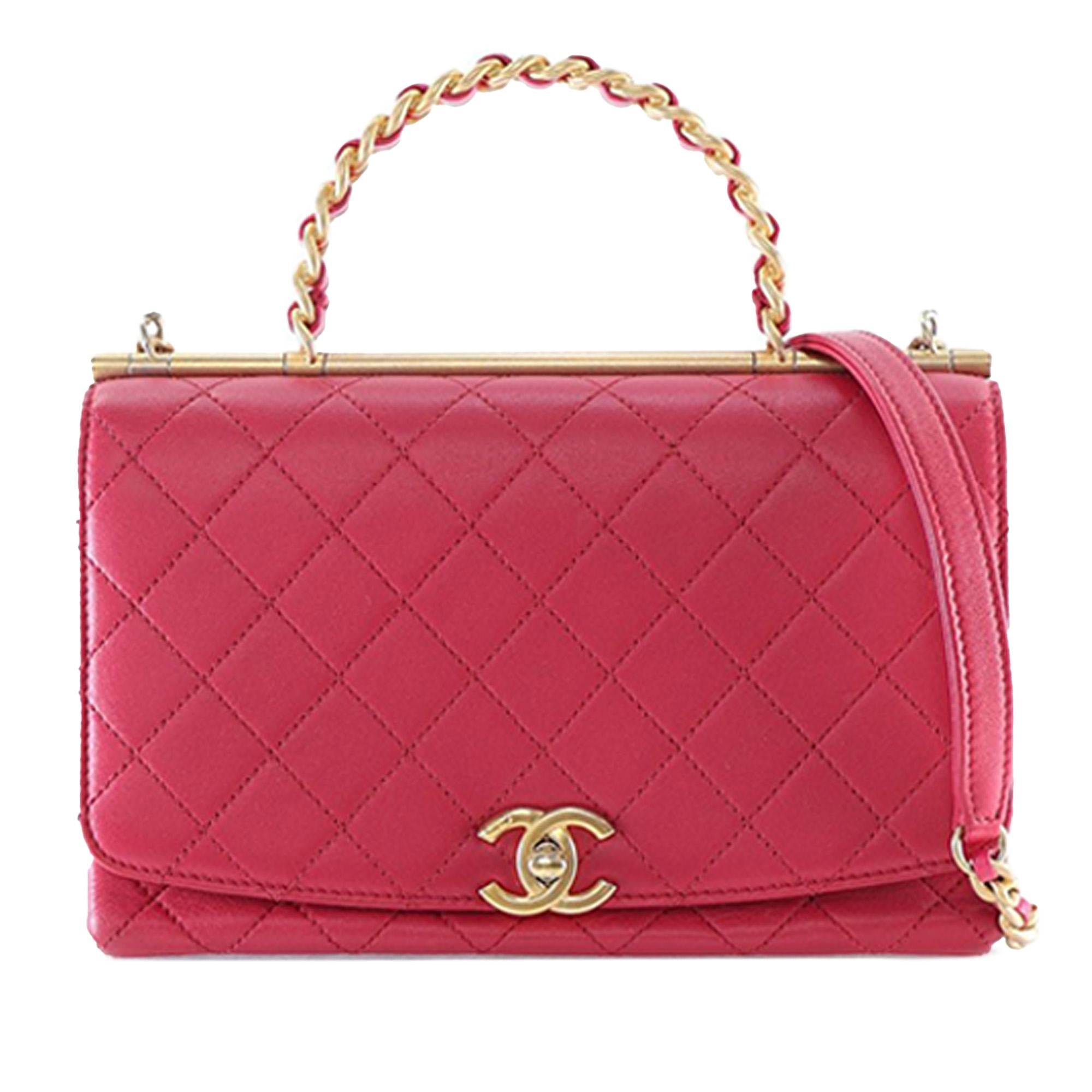 Chanel Medium Quilted Lambskin La Parisienne Flap