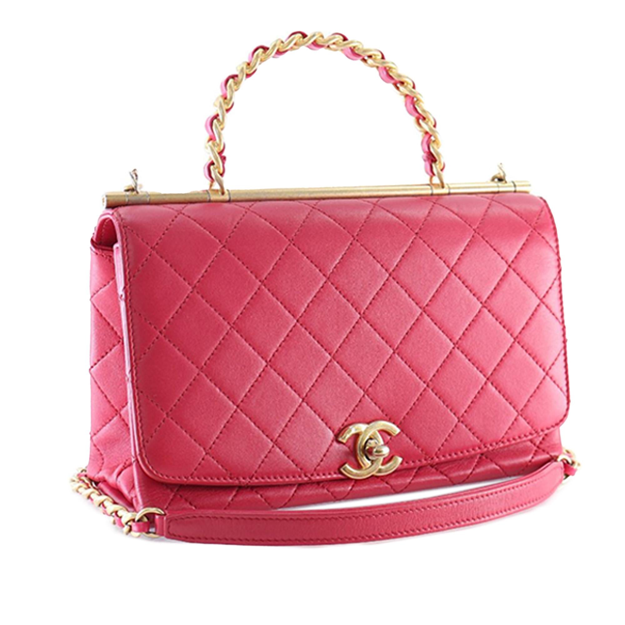Chanel Medium Quilted Lambskin La Parisienne Flap