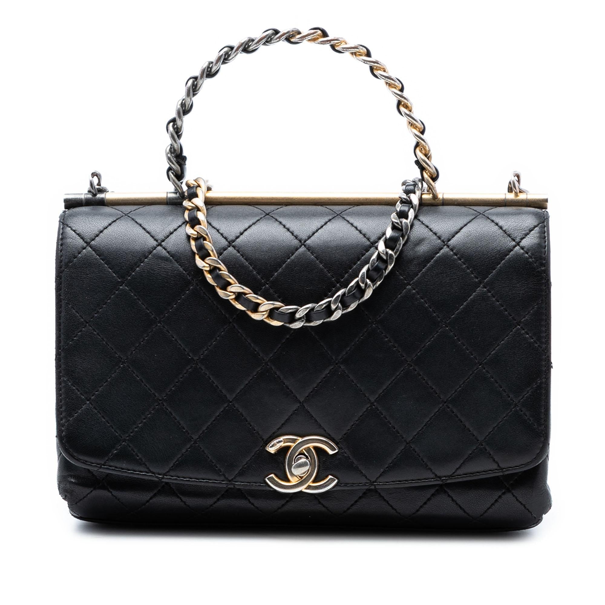 Chanel Medium Quilted Lambskin La Parisienne Flap