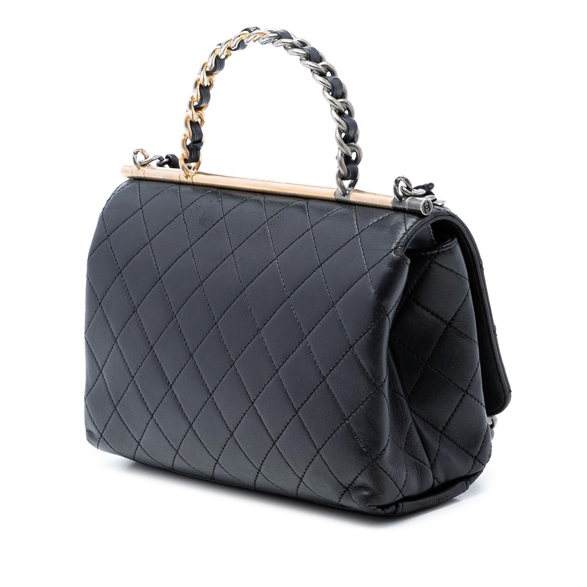 Chanel Medium Quilted Lambskin La Parisienne Flap