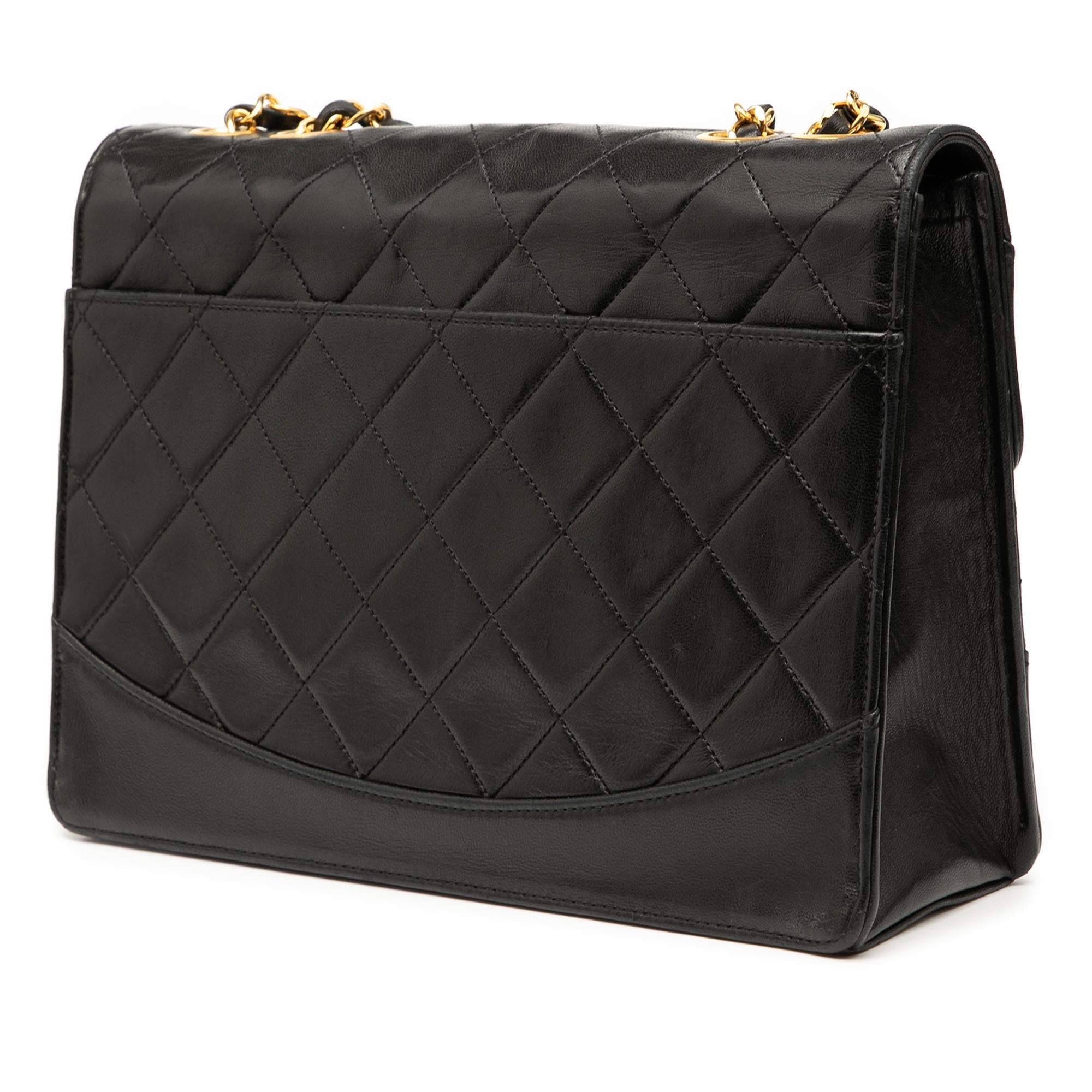 Chanel Medium Quilted Lambskin Mademoiselle Single Flap