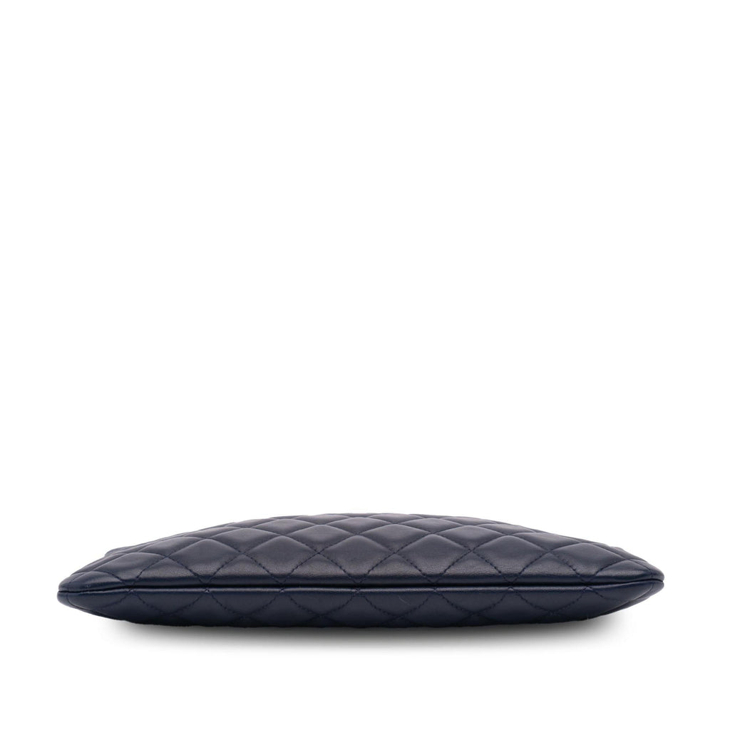 Chanel Medium Quilted Lambskin O Case Clutch