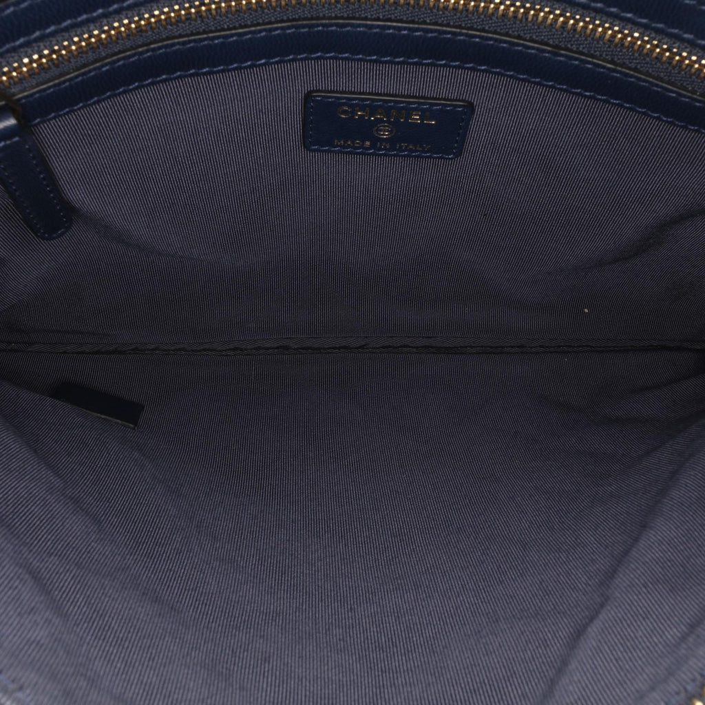 Chanel Medium Quilted Lambskin O Case Clutch