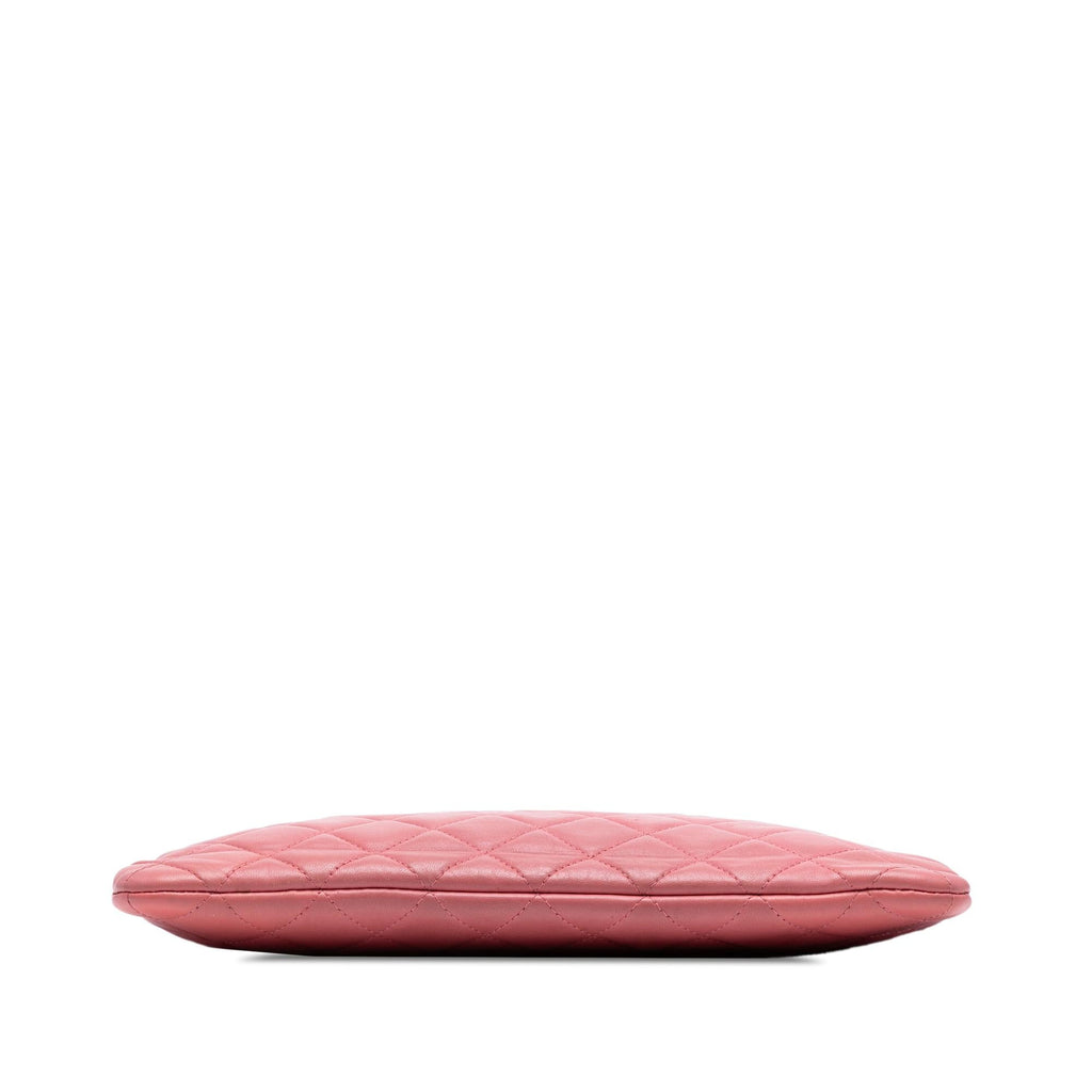 Chanel Medium Quilted Lambskin O Case Clutch
